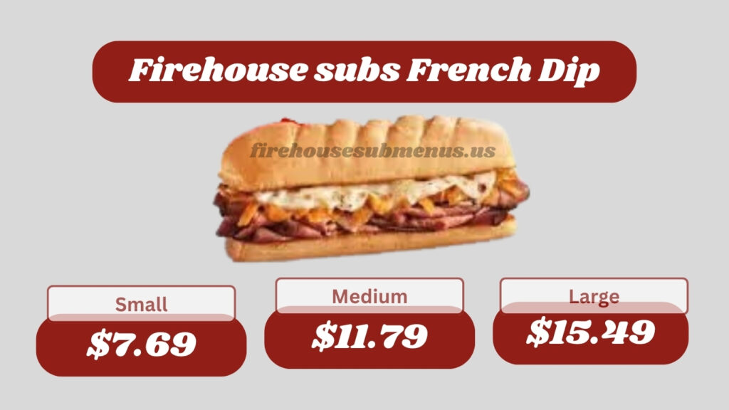 Firehouse subs French Dip